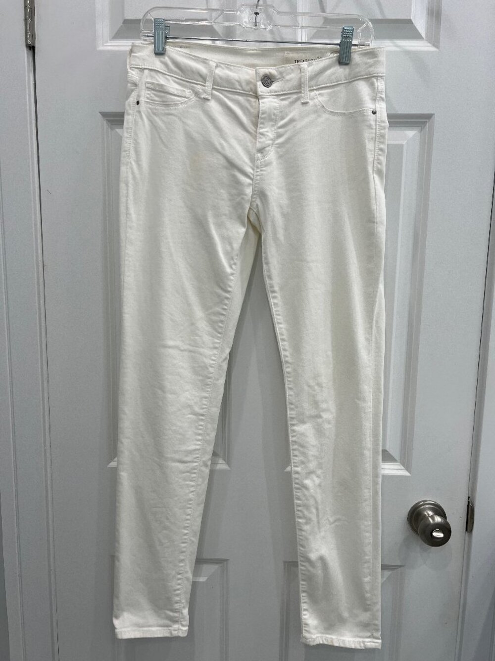 Treasure & Bond white stretch denim jeans, size 27
